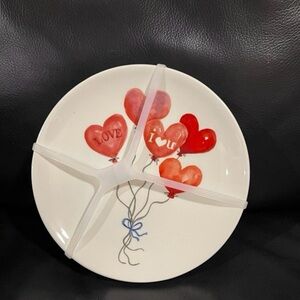 Valentines Appetizer Plates (4) Maxcera Valentines Love Balloon Appetizer Plates